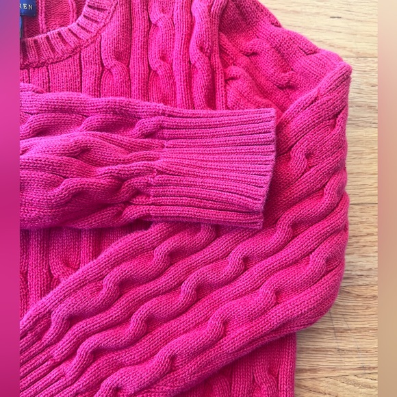 Christmas red Polo Ralph Lauren long sleeve Sweater. Boy size 8 - Picture 6 of 7